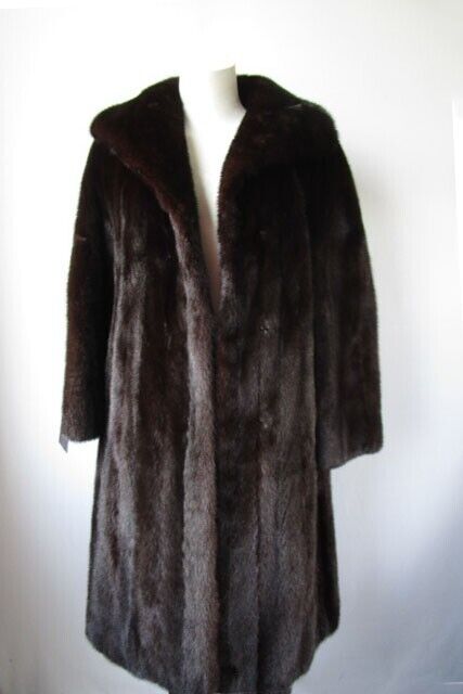 Mink Fur Coat MINT Women's 4/6 Dark Ranch - Image 3