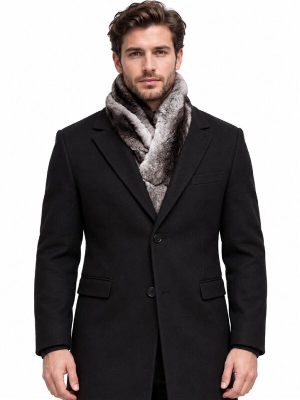 Men's New Chinchilla Fur Scarf