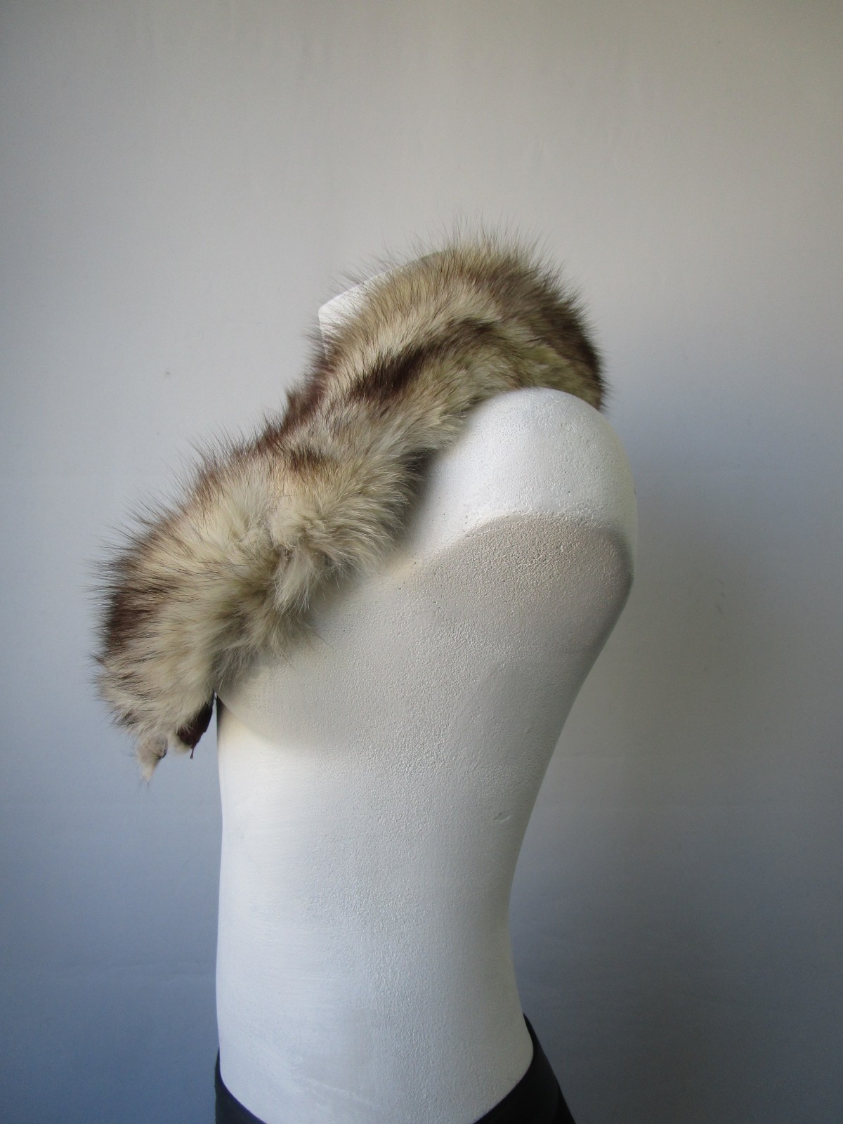 Women's Fox Fur Collar Coat Raincoat Detachable MINT+ - Image 3