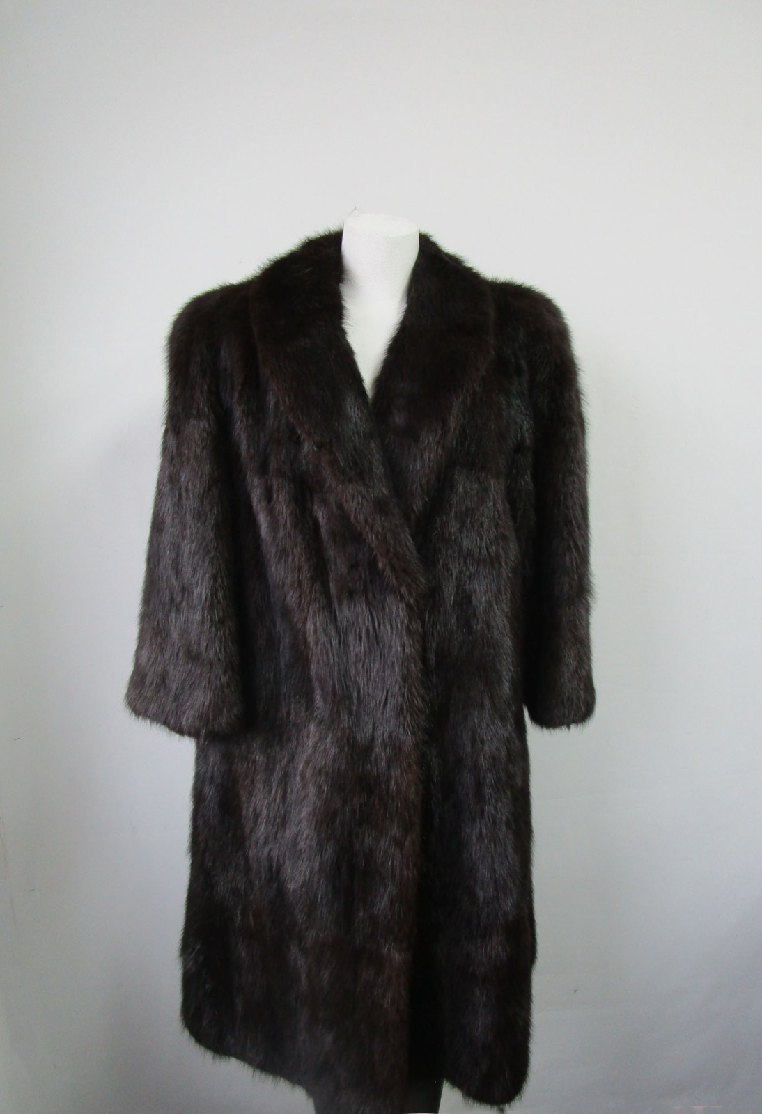Muskrat Fur Coat Jacket MINT+ Women's 12 Brown - Image 2