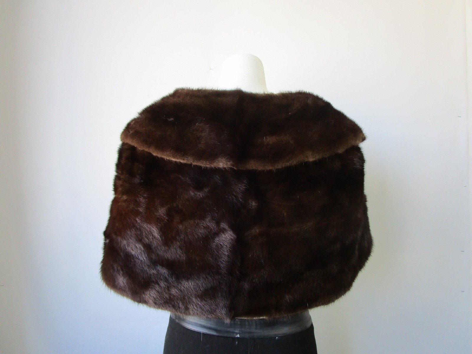 Women's Real Mink Fur Stole Shawl, Wrap MINT+ Large WEDDING - Image 4