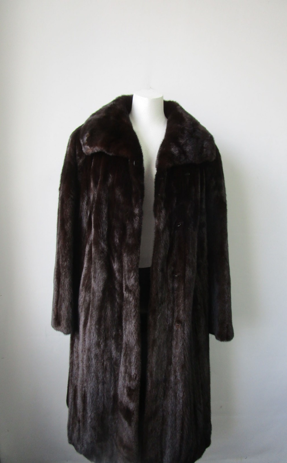 Dark Ranch Mink Fur Coat Jacket Women's 10 Mint - Image 3