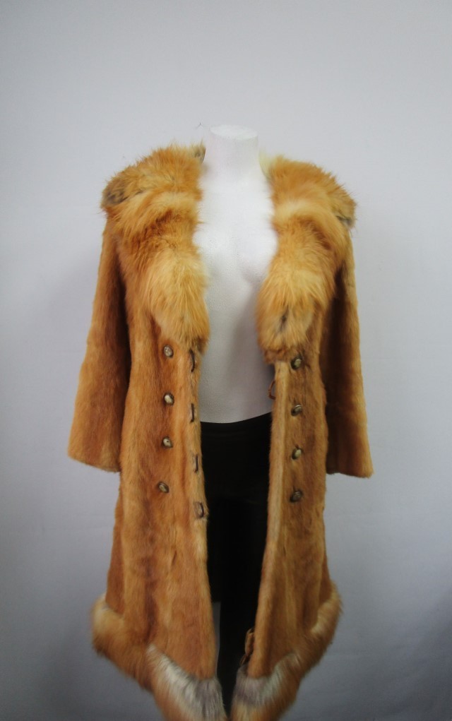 Mink Red Fox Fur Coat MINT+ Women's Petites Sz 2 - Image 3