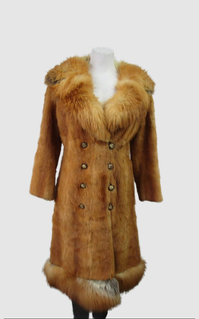 Mink Red Fox Fur Coat MINT+ Women's Petites Sz 2
