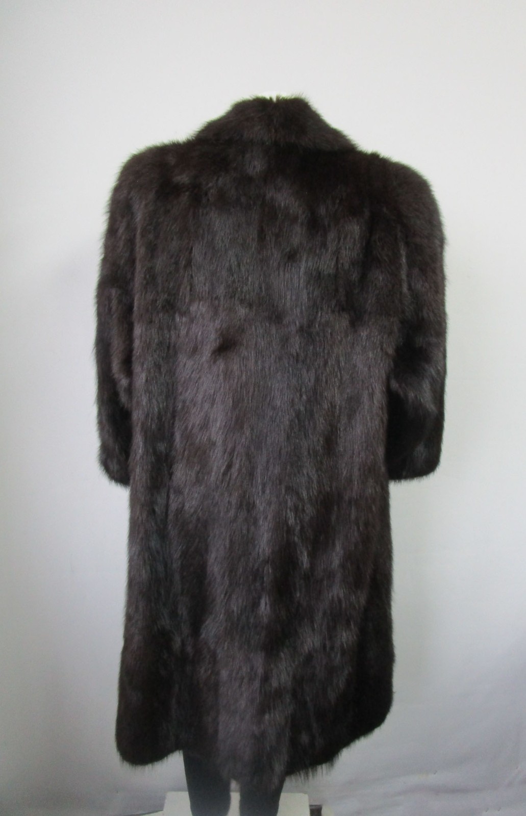 Muskrat Fur Coat Jacket MINT+ Women's 12 Brown - Image 4