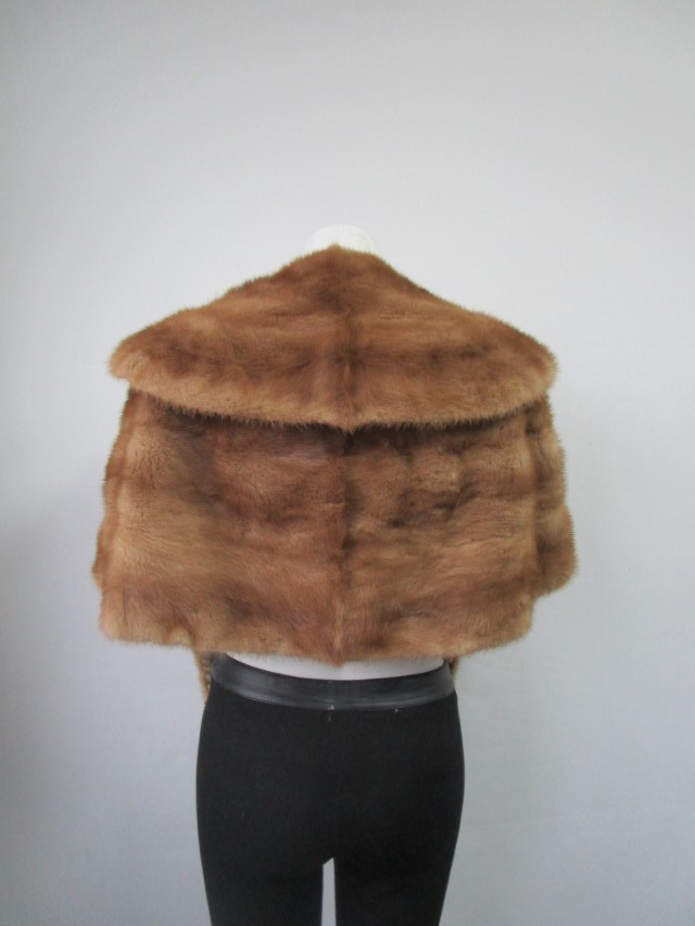 Women's MINT Mink Fur Stole Wrap Cape Wedding 72" x 18" Woman - Image 4
