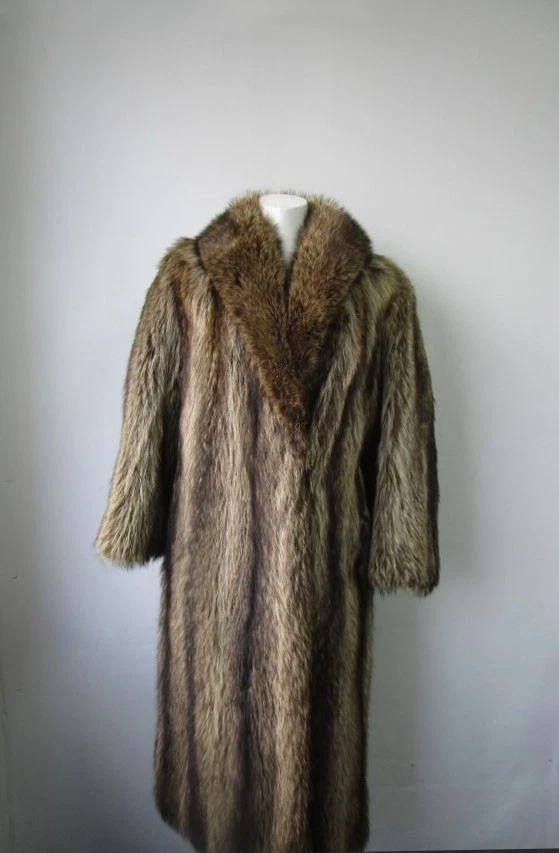 Women's Sz 2/4 Raccoon Fur Jacket Coat VG+ SALE Woman - Image 3