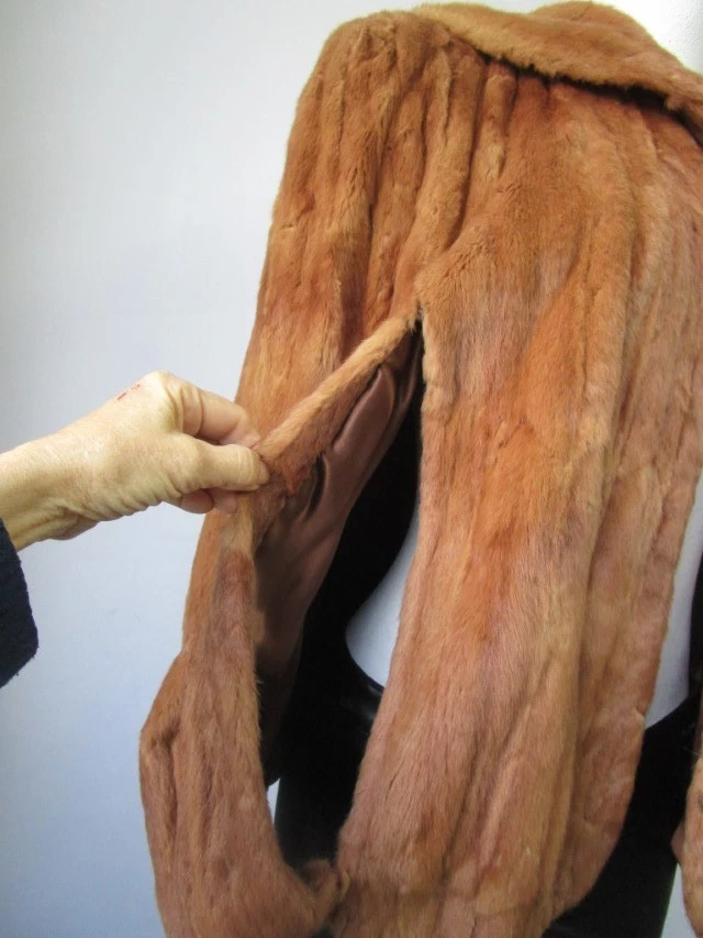 Vintage Russian Ermine Fur Jacket Bolero Cape Mint L - Image 4