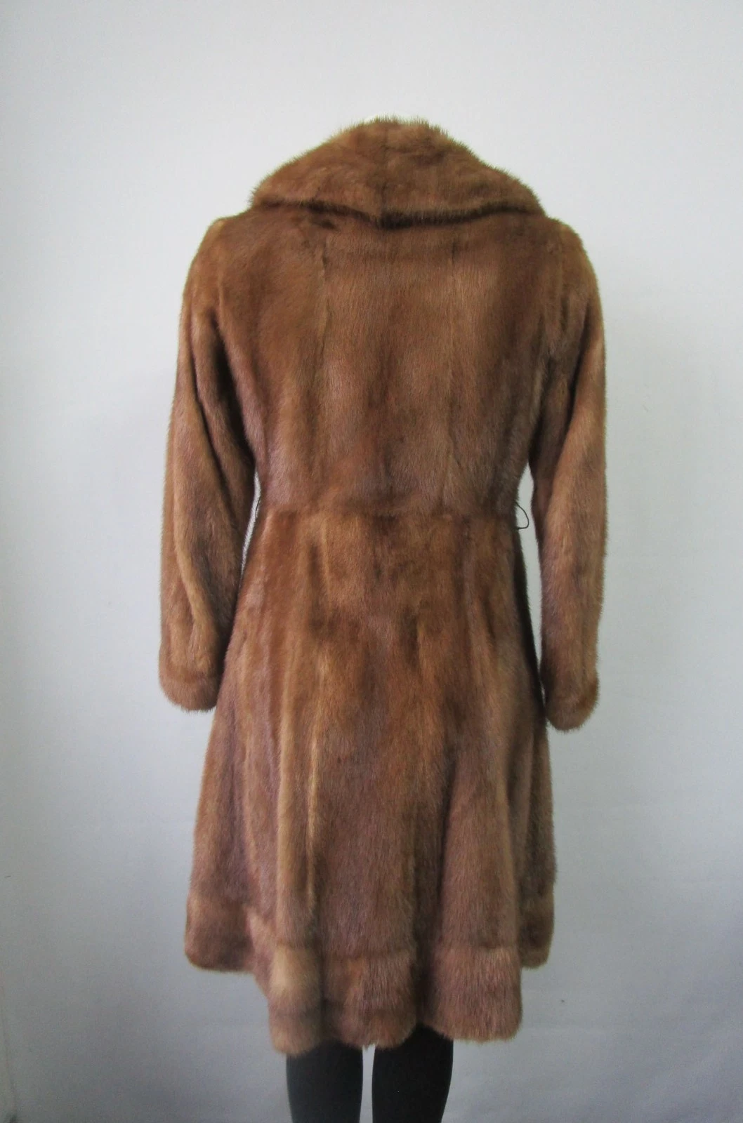 Dark Pastel Mink Fur Coat MINT Petites Women's XXS 2 - Image 4
