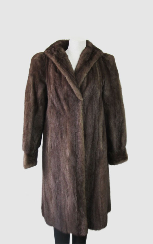 Lutetia Mink Fur Coat Women's Sz 2/4 XS MINT