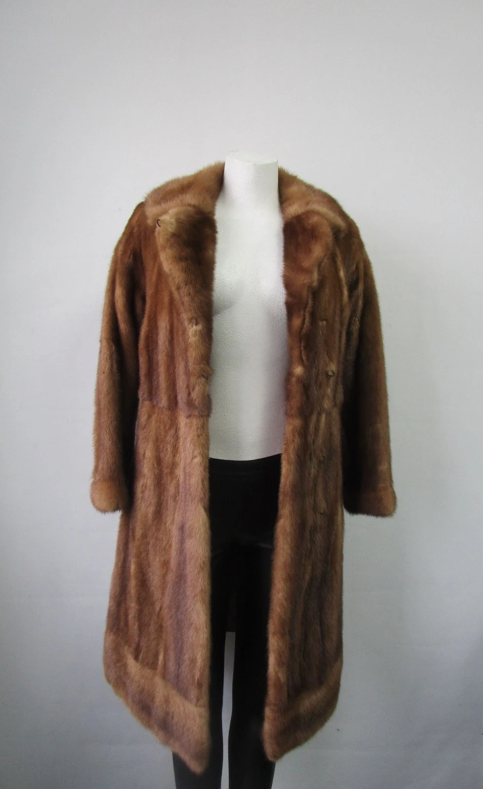 Dark Pastel Mink Fur Coat MINT Petites Women's XXS 2 - Image 2