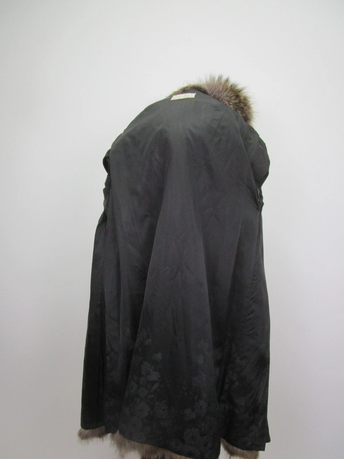 SUPERB Raccoon Fox Fur Coat Jacket Hood Women's 6 - Image 8