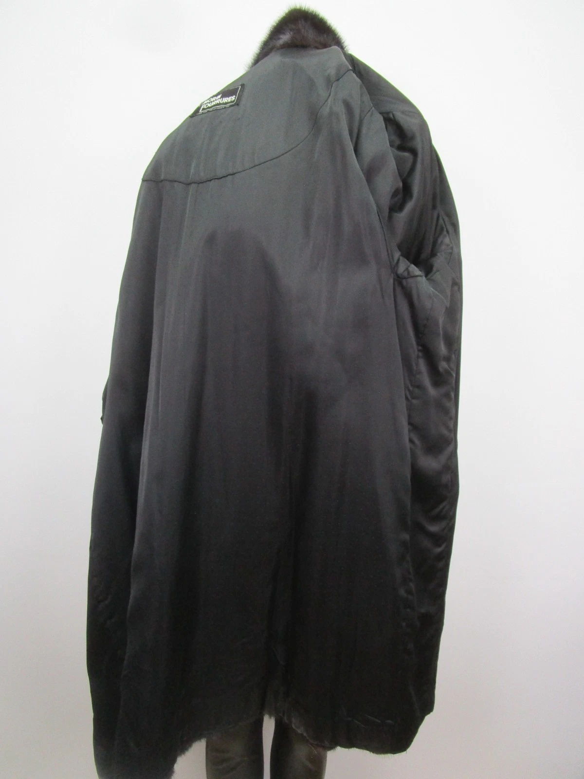 MINT Dark Ranch Mink Fur Coat Women's 14 - Image 5