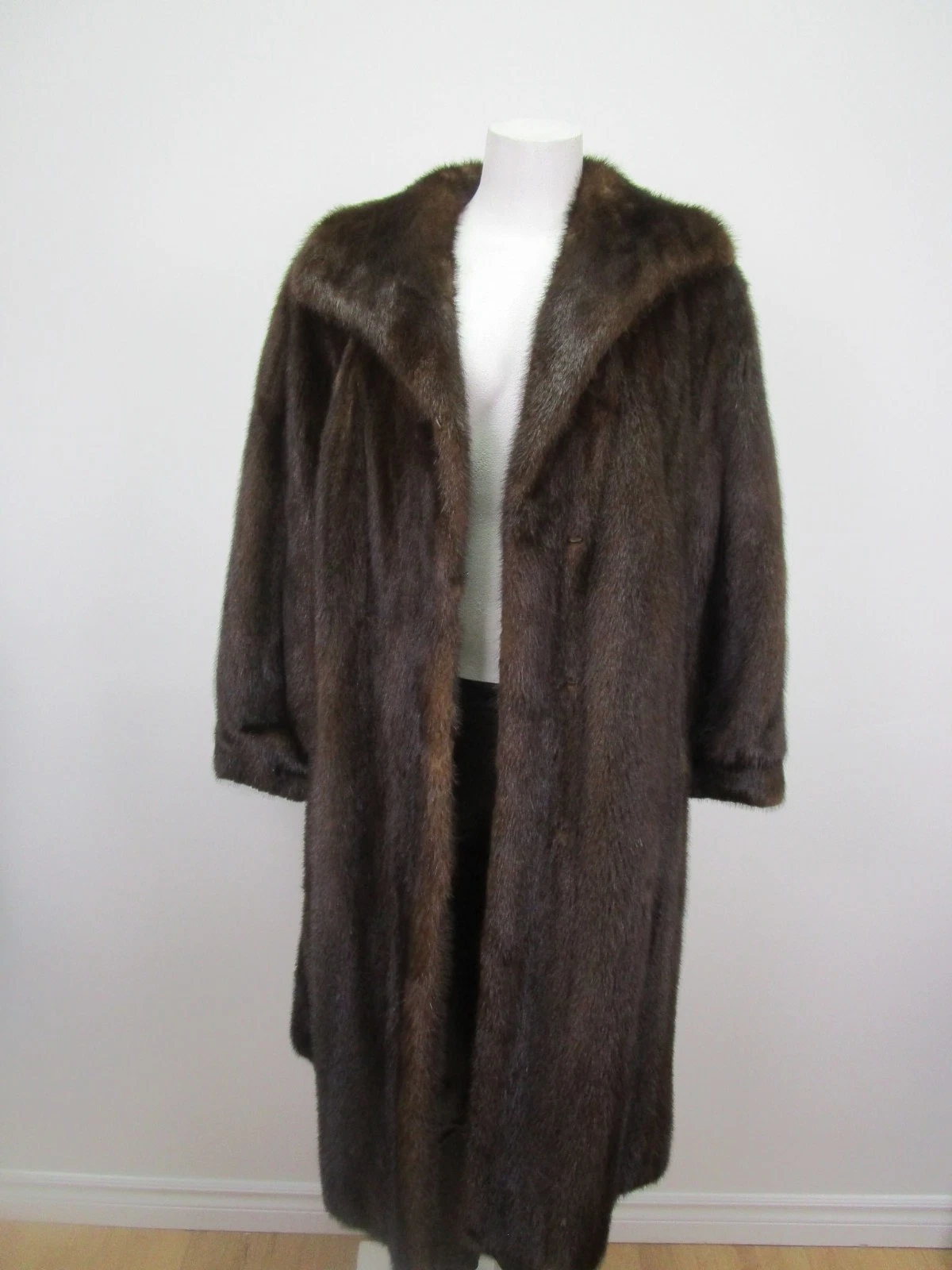 Dark Pastel Mink Fur Coat MINT Women's 10 - Image 2