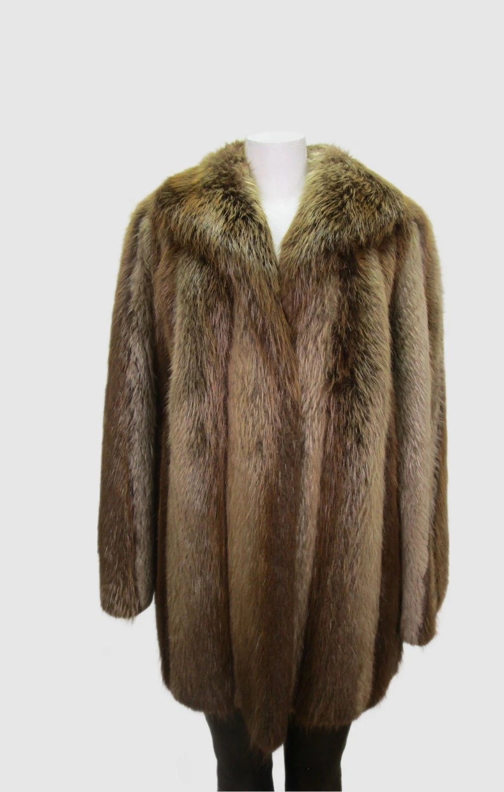 Blond Beaver Fur Jacket Coat MINT+ Women's 8