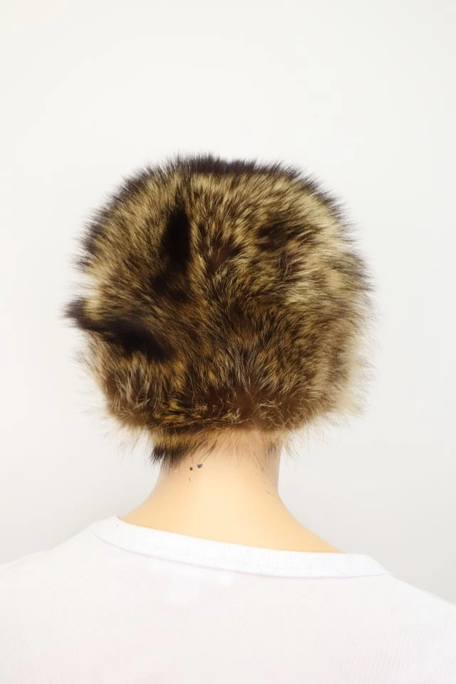 Women's Raccoon Fur Hat 22" SUPERB - Image 4