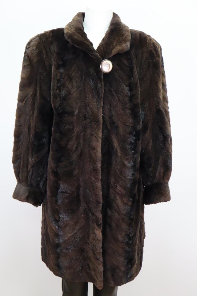 Sheared Mink Fur Coat Jacket MINT+ Women's Sz 10 - Image 2