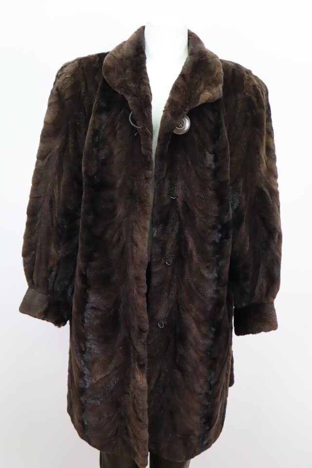 Sheared Mink Fur Coat Jacket MINT+ Women's Sz 10 - Image 3