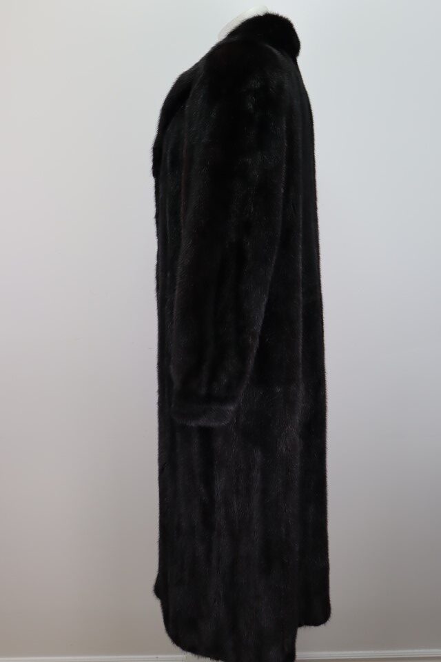Natural Black Mink Fur Coat Jacket MINT+ Women's 10 - Image 3