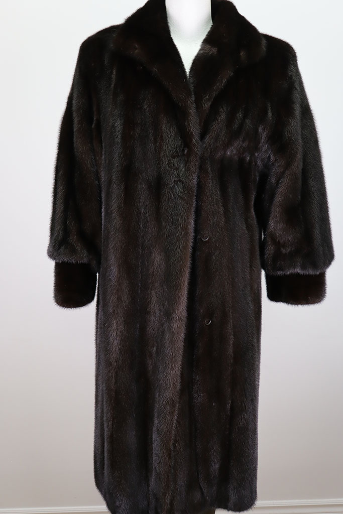 Mink Fur Coat Mint+ CANADA MAJESTIC Dark Ranch Women's 10 - Image 2