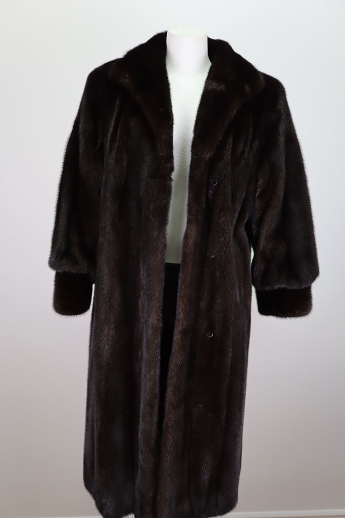 Mink Fur Coat Mint+ CANADA MAJESTIC Dark Ranch Women's 10 - Image 3
