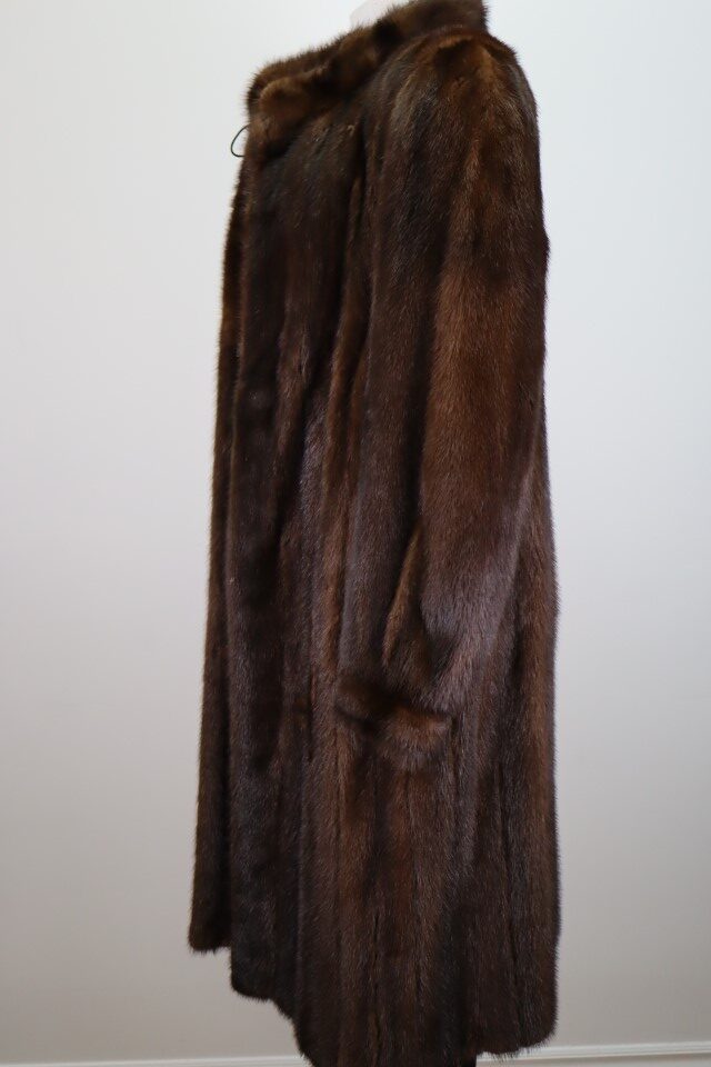 Dark Pastel Mink Fur Coat MINT Demi-Buff Women's 8 - Image 5