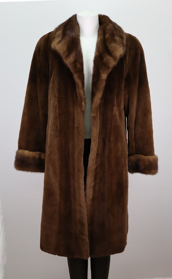 Sheared Mink Fur Coat Jacket Women's Sz S MINT - Image 6