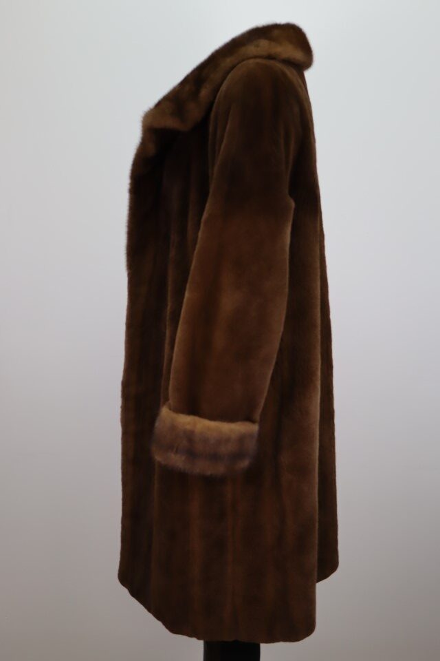 Sheared Mink Fur Coat Jacket Women's Sz S MINT - Image 3