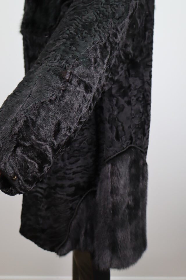 Black Swakara Mink Fur Coat Jacket MINT+ Women's 10 - Image 6