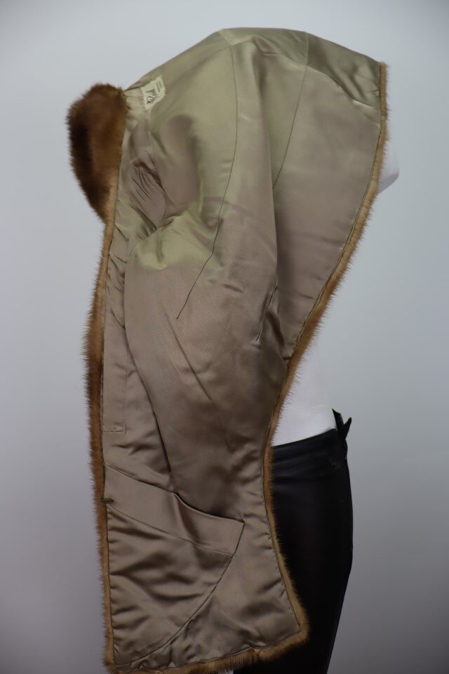 Women's MINT Mink Fur Shawl Stole Wrap Cape WEDDING Woman - Image 5