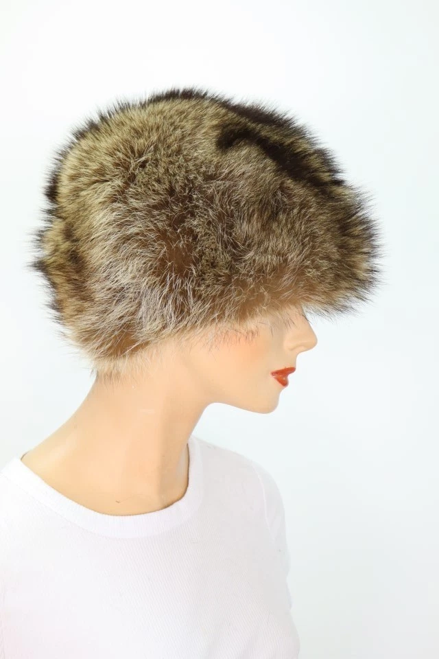 Women's Raccoon Fur Hat 22" SUPERB - Image 3