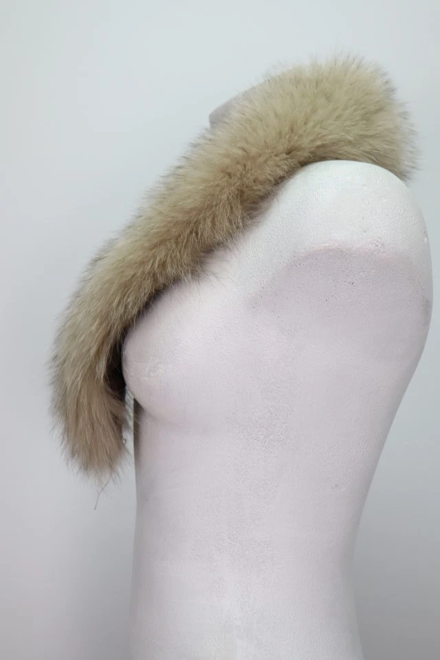Women's Fox Fur Collar Coat Raincoat Detachable Superb - Image 2
