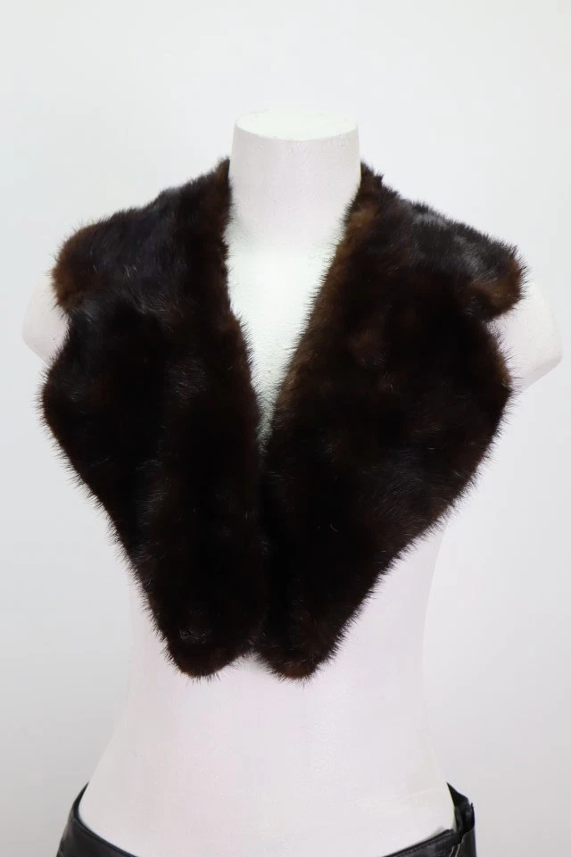 Mink Fur Collar Superb For Coat Raincoat Jacket