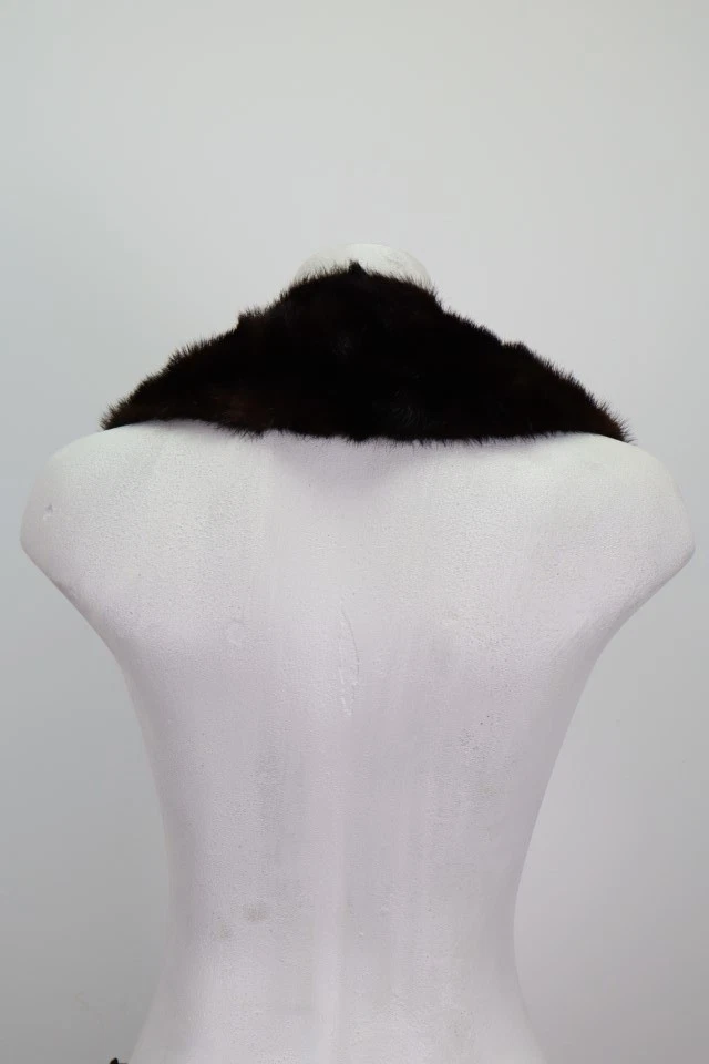 Mink Fur Collar Superb For Coat Raincoat Jacket - Image 2