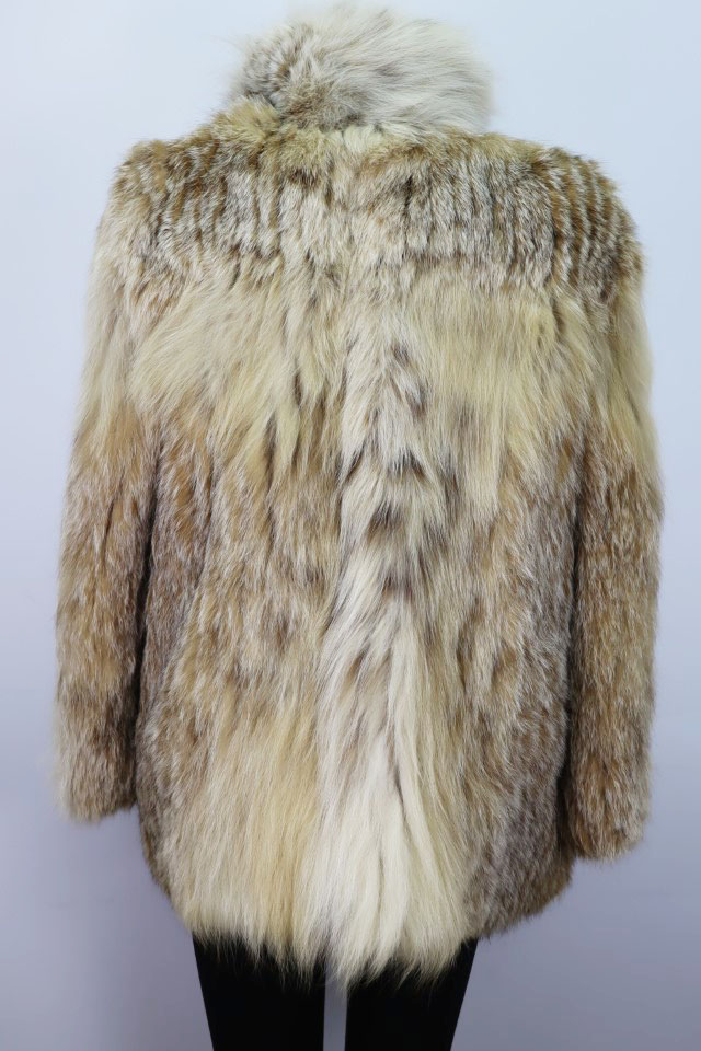 Women's Sz S 6 Canadian Lynx Fur Jacket Coat MINT - Image 2