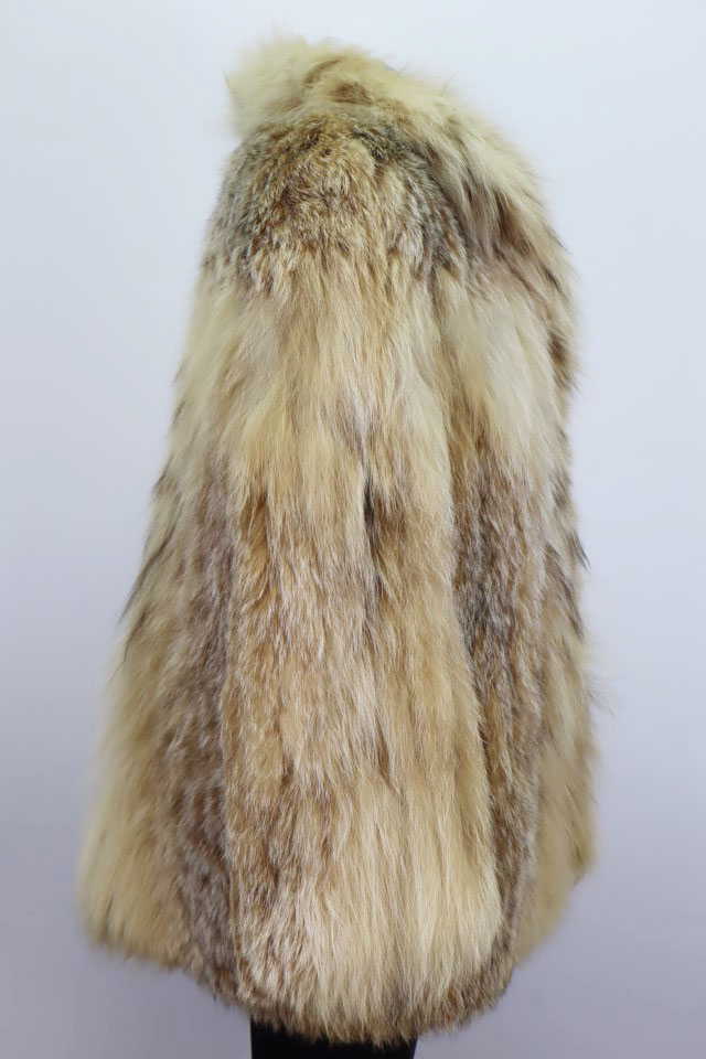 Women's Sz S 6 Canadian Lynx Fur Jacket Coat MINT - Image 4