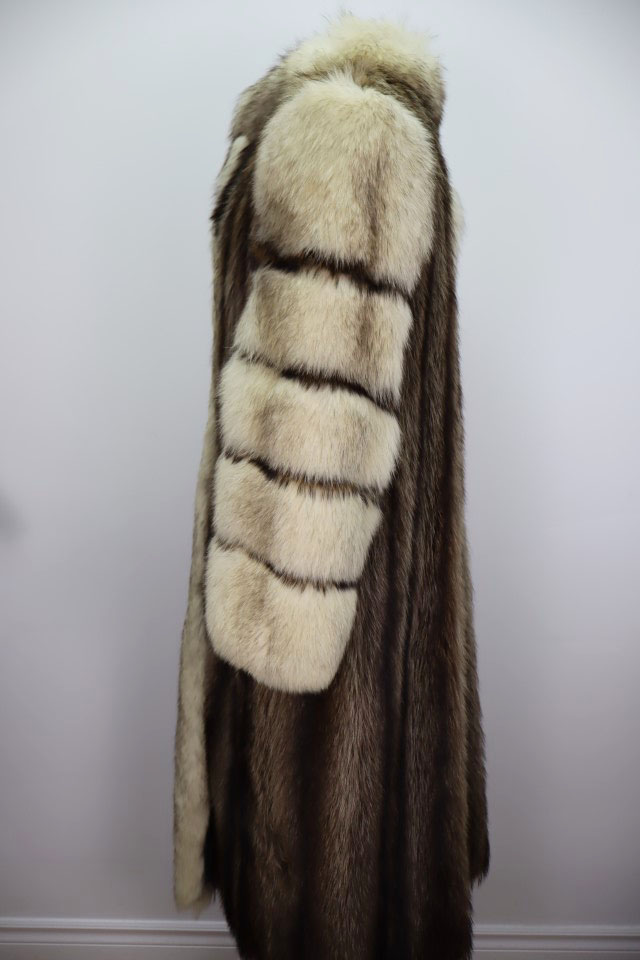 Raccoon Fox Fur Coat Jacket Woman Women's Sz 10 MINT - Image 3