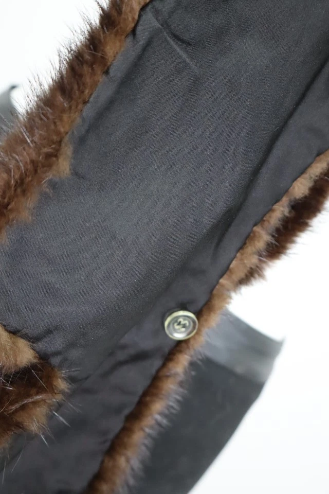 Mink Fur Collar Superb For Coat Raincoat Jacket - Image 3