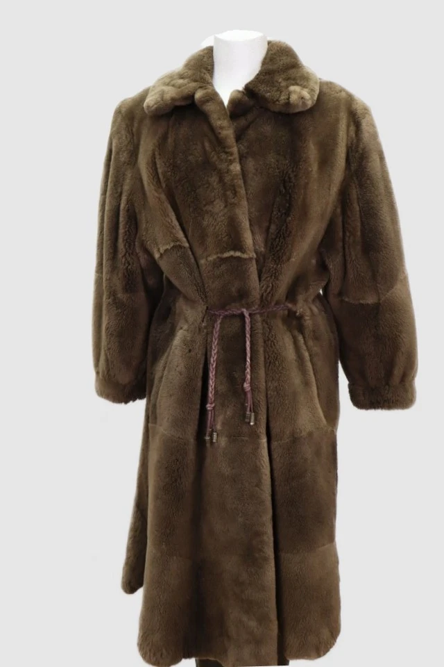 Women's Sheared Beaver Fur Coat Jacket Sz 8 MINT