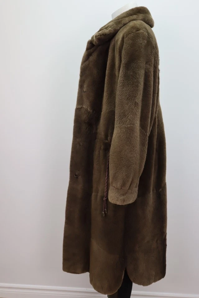 Women's Sheared Beaver Fur Coat Jacket Sz 8 MINT - Image 5
