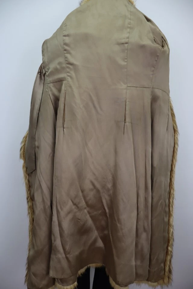 Women's Sz 2/4 Tanuki Raccoon Fur Coat Jacket VG+ - Image 6