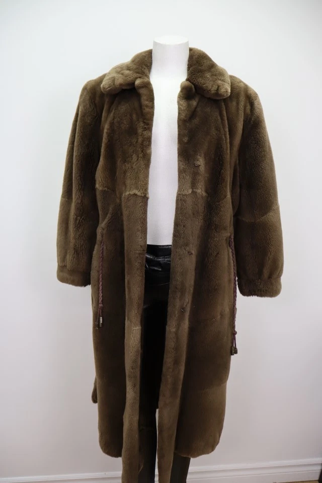 Women's Sheared Beaver Fur Coat Jacket Sz 8 MINT - Image 3