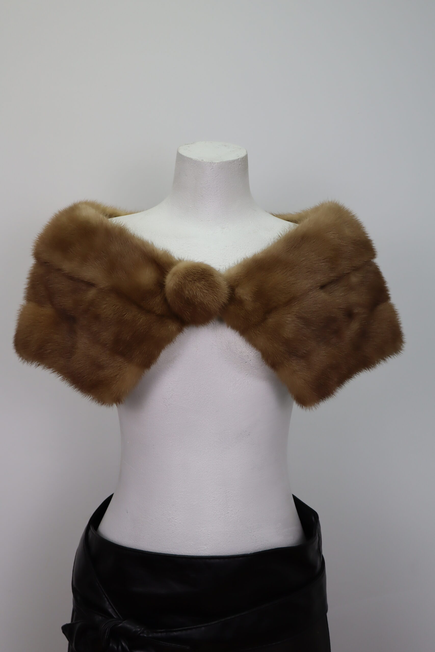 MINT+ Mink Fur Stole Wrap Cape Collar WEDDING - Image 3