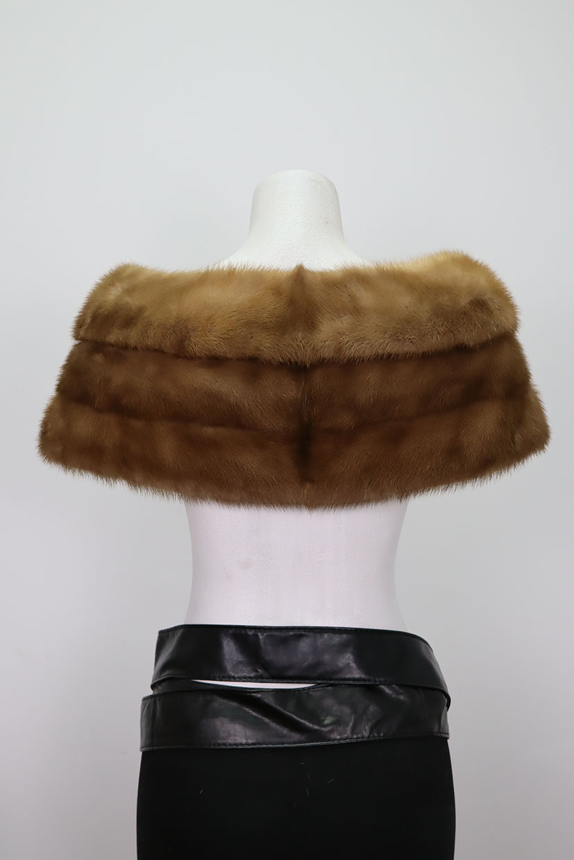 MINT+ Mink Fur Stole Wrap Cape Collar WEDDING - Image 5
