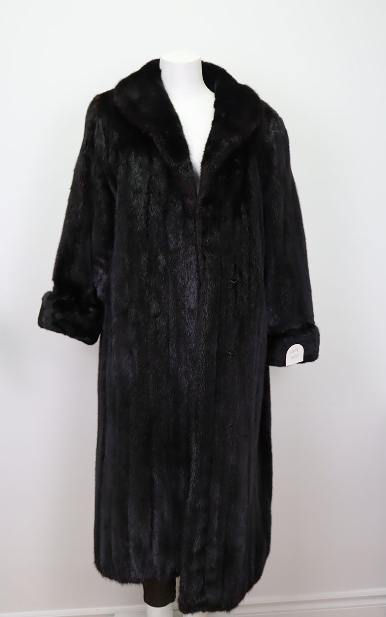 Mink Fur Coat Jacket MINT+ Sz 8 Dark Ranch - Image 2