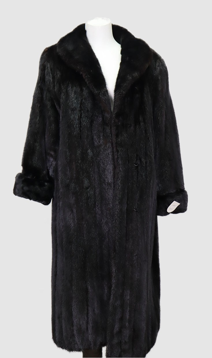 Mink Fur Coat Jacket MINT+ Sz 8 Dark Ranch