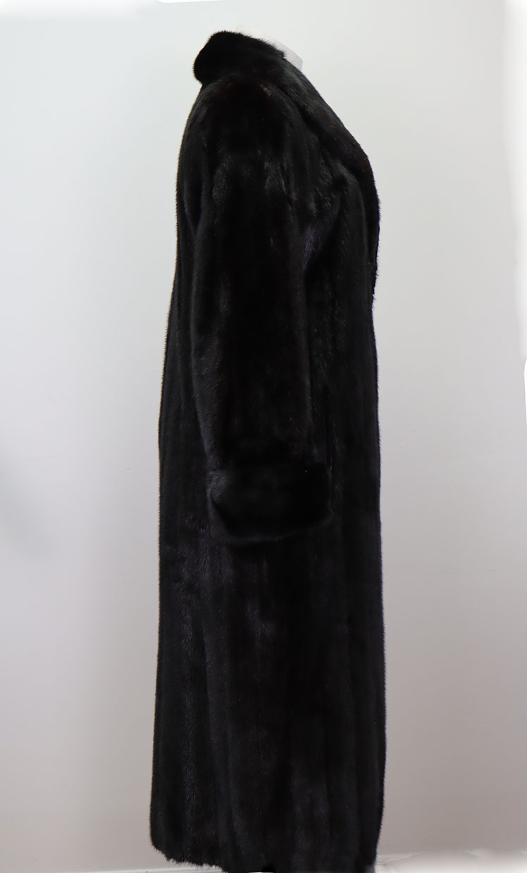 Mink Fur Coat Jacket MINT+ Sz 8 Dark Ranch - Image 3