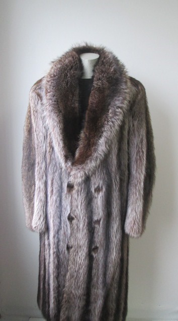 Raccoon Fur Coat Jacket Men's XXL New - Image 5