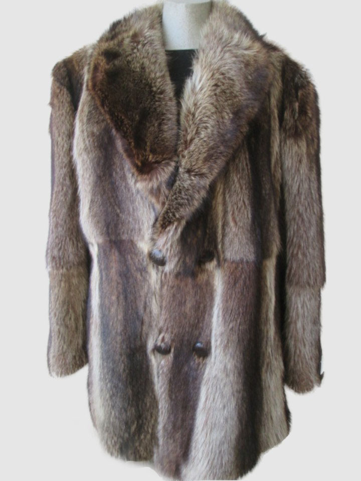 Raccoon Fur New Coat Jacket Coat XL New
