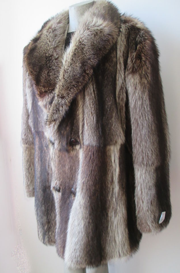 Raccoon Fur New Coat Jacket Coat XL New - Image 3